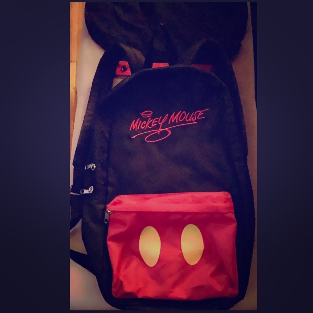 Disney Parks Mickey Mouse Hooded Hat Backpack